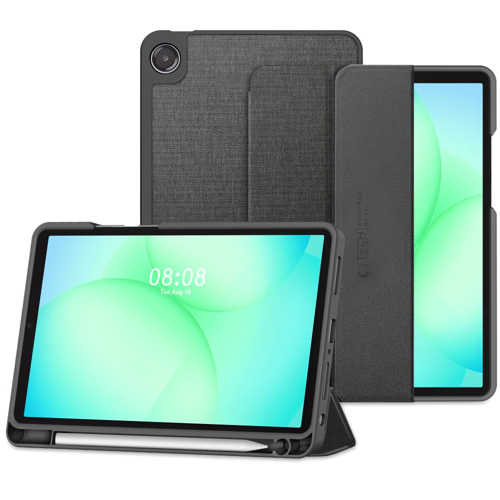 Tech-Protect SC Pen Canvas Case for Samsung Galaxy Tab A9+ / A11+ Plus 11.0 X210 / X215 / X216 / X230 / X235 / X236 - Gray_0