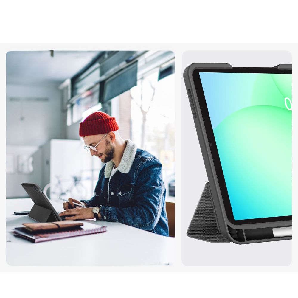 Tech-Protect SC Pen Canvas Case for Samsung Galaxy Tab A9+ / A11+ Plus 11.0 X210 / X215 / X216 / X230 / X235 / X236 - Gray_8