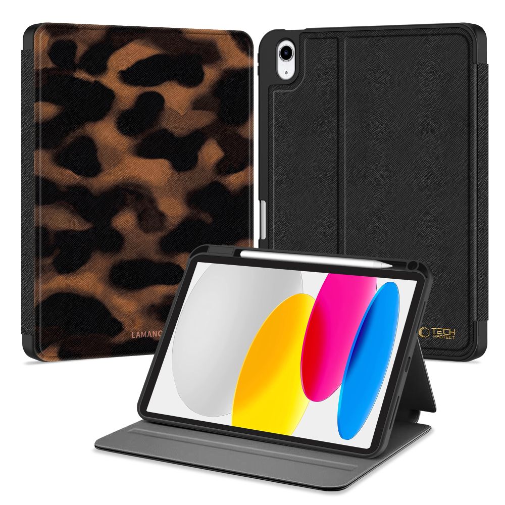 Tech-Protect Lamano case for iPad 10.9” 10 / 2022 / 11” 11 / 2025 - brown and black_0