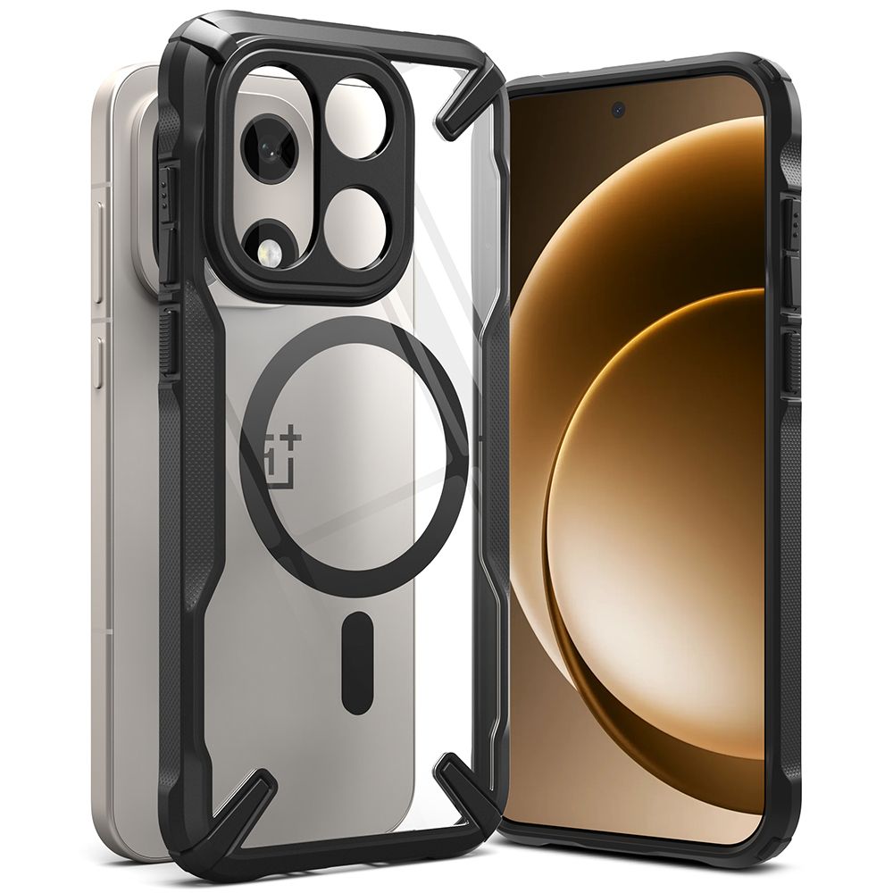 Ringke Fusion X Magnetic MagSafe Case for OnePlus 15 - Clear Black_0