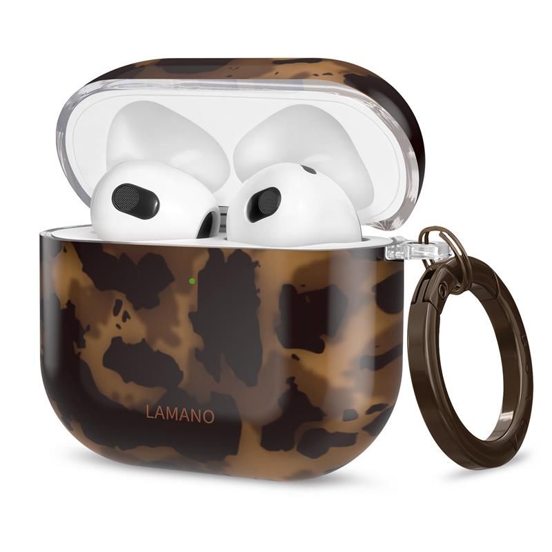 Tech-Protect Lamano case for AirPods 4 - brown and black_0