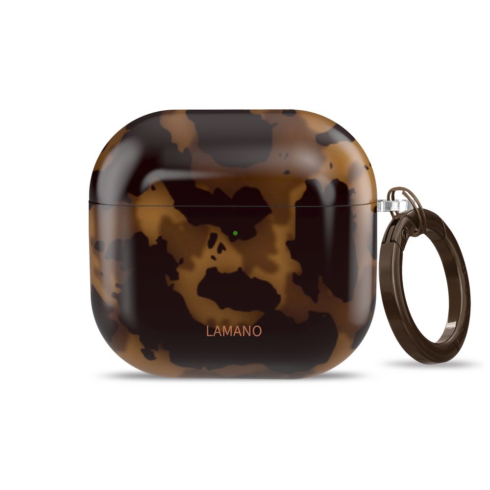 Tech-Protect Lamano case for AirPods 4 - brown and black_1