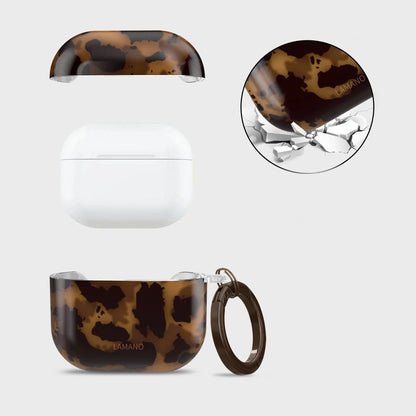 Tech-Protect Lamano case for AirPods 4 - brown and black_2