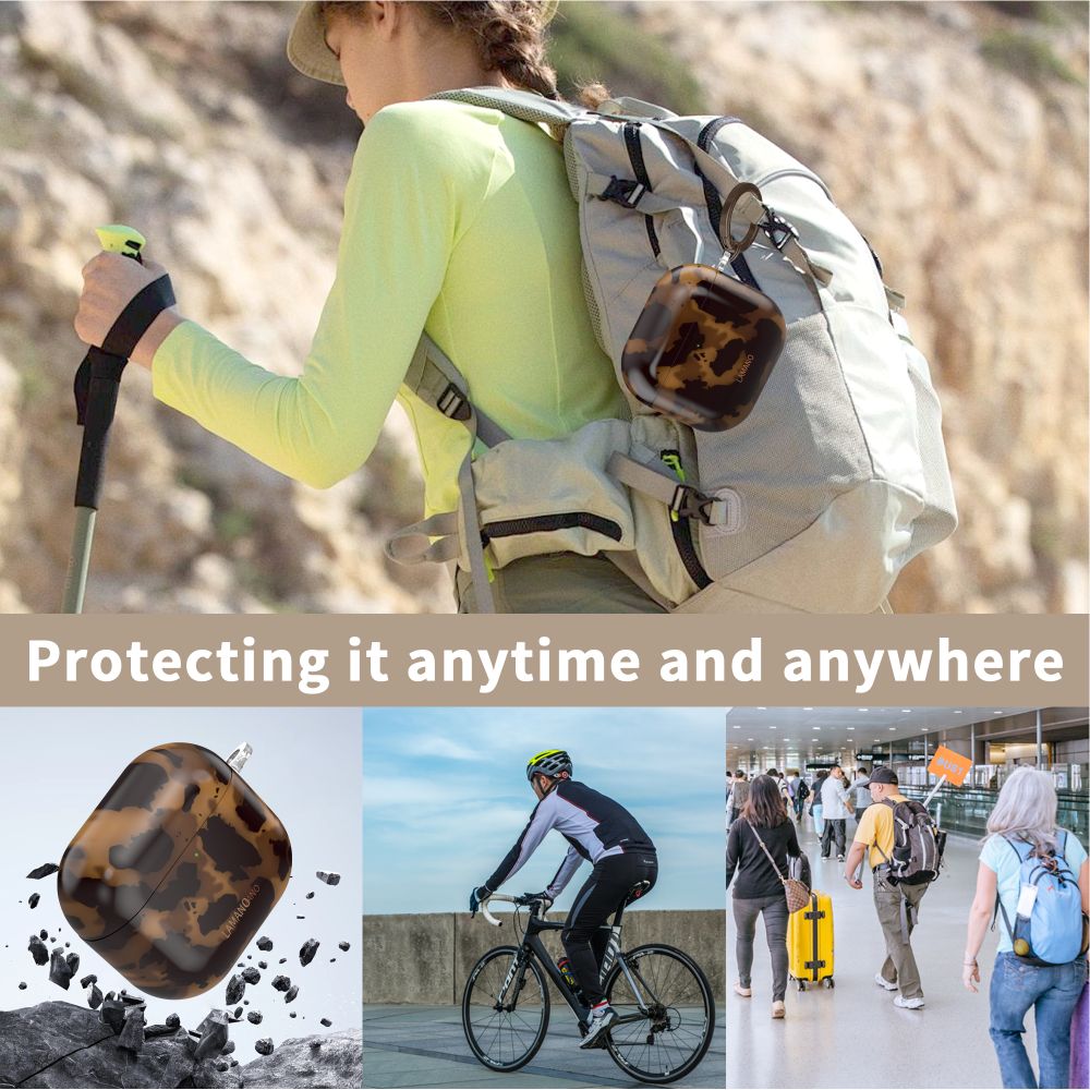 Tech-Protect Lamano case for AirPods 4 - brown and black_7