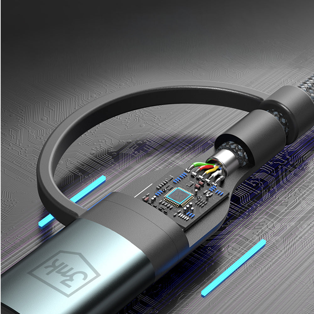 3mk Hyper Cable N-SERIES 2 in 2 USB-A / USB-C and USB-C / Lightning 1.2m QC 3.0 9V/2A 60W - black_6