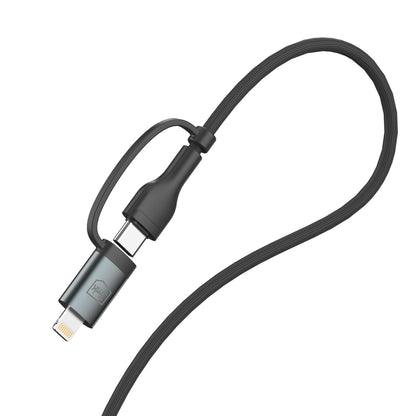3mk Hyper Cable N-SERIES 2 in 2 USB-A / USB-C and USB-C / Lightning 1.2m QC 3.0 9V/2A 60W - black_8
