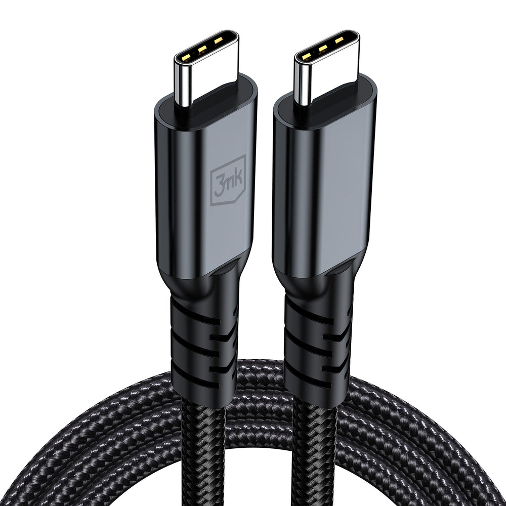 3mk Hyper Cable N-SERIES Thunderbolt 4 USB-C / USB-C 1m 48V/5A 40Gb/s 240W 8K60Hz - black_3