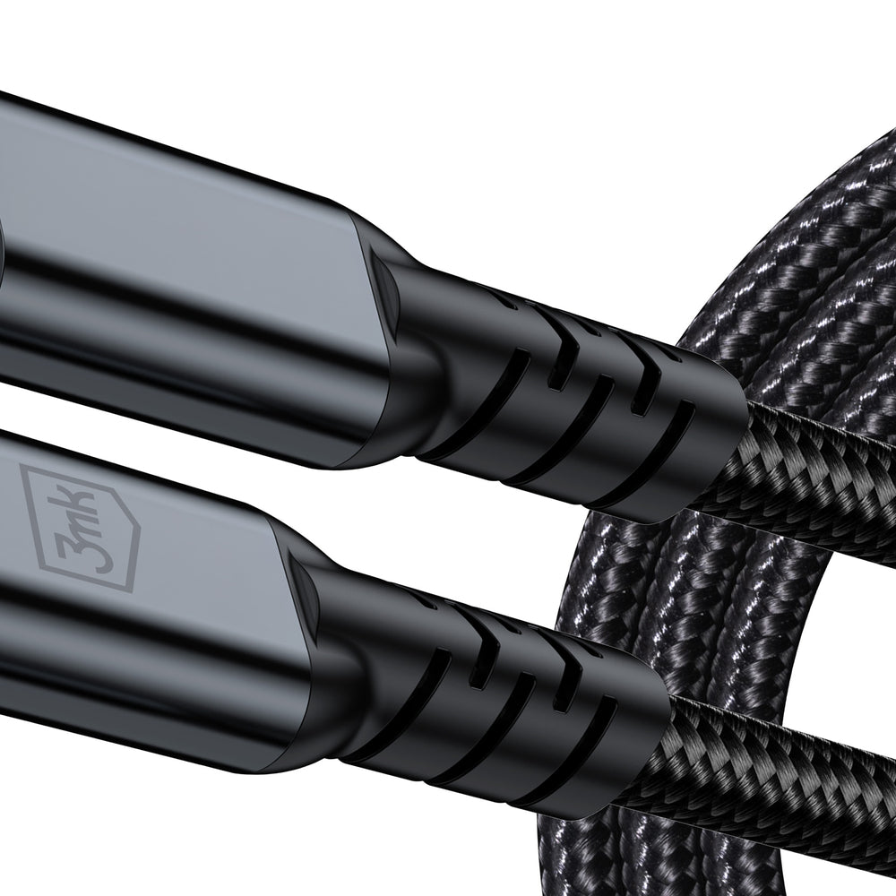 3mk Hyper Cable N-SERIES Thunderbolt 4 USB-C / USB-C 1m 48V/5A 40Gb/s 240W 8K60Hz - black_6