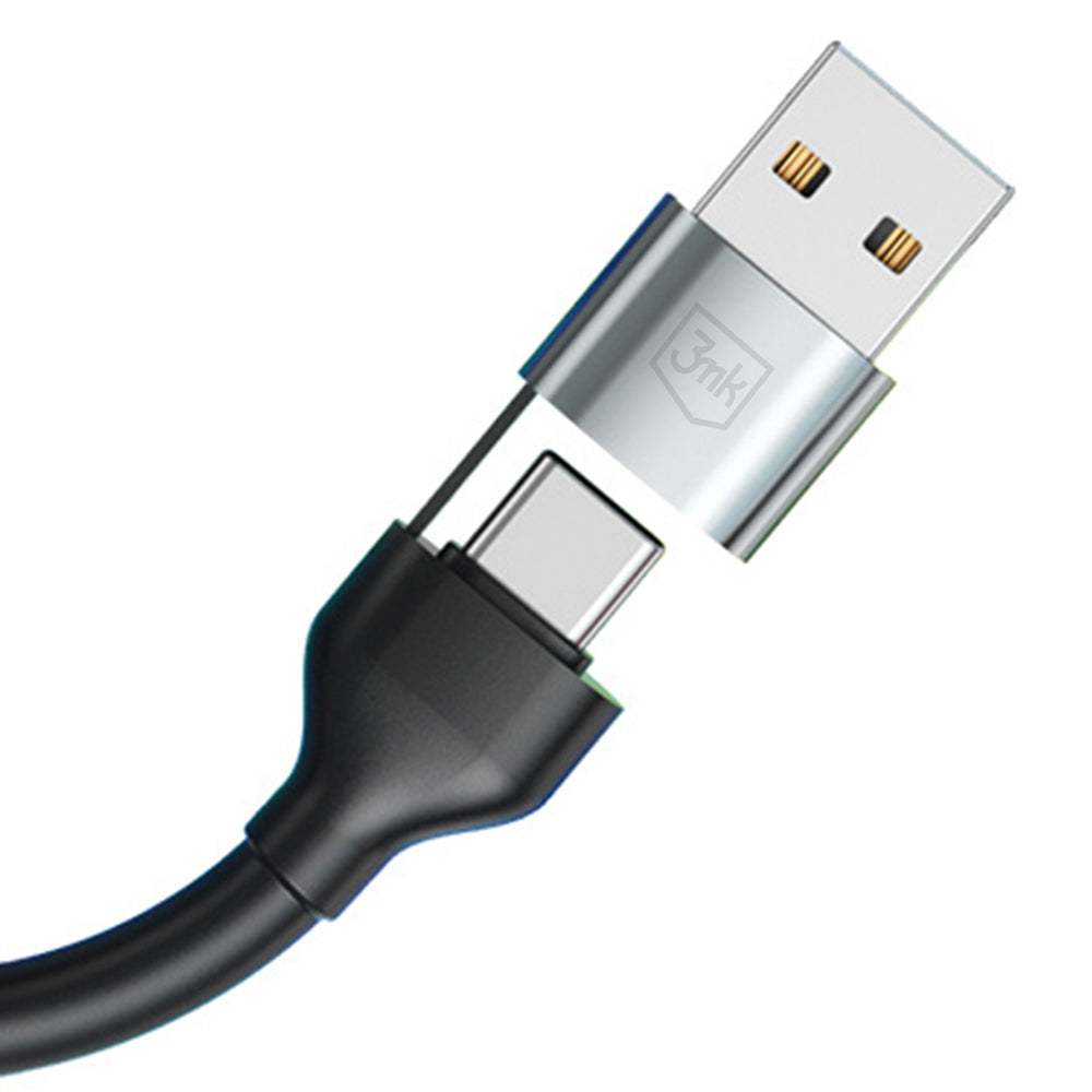 3mk Hyper Cable N-SERIES 6 in 1 USB-C / USB-A to USB-C / Lightning / Micro 1.2m QC 3.0 9V / 2A 18W - black_4