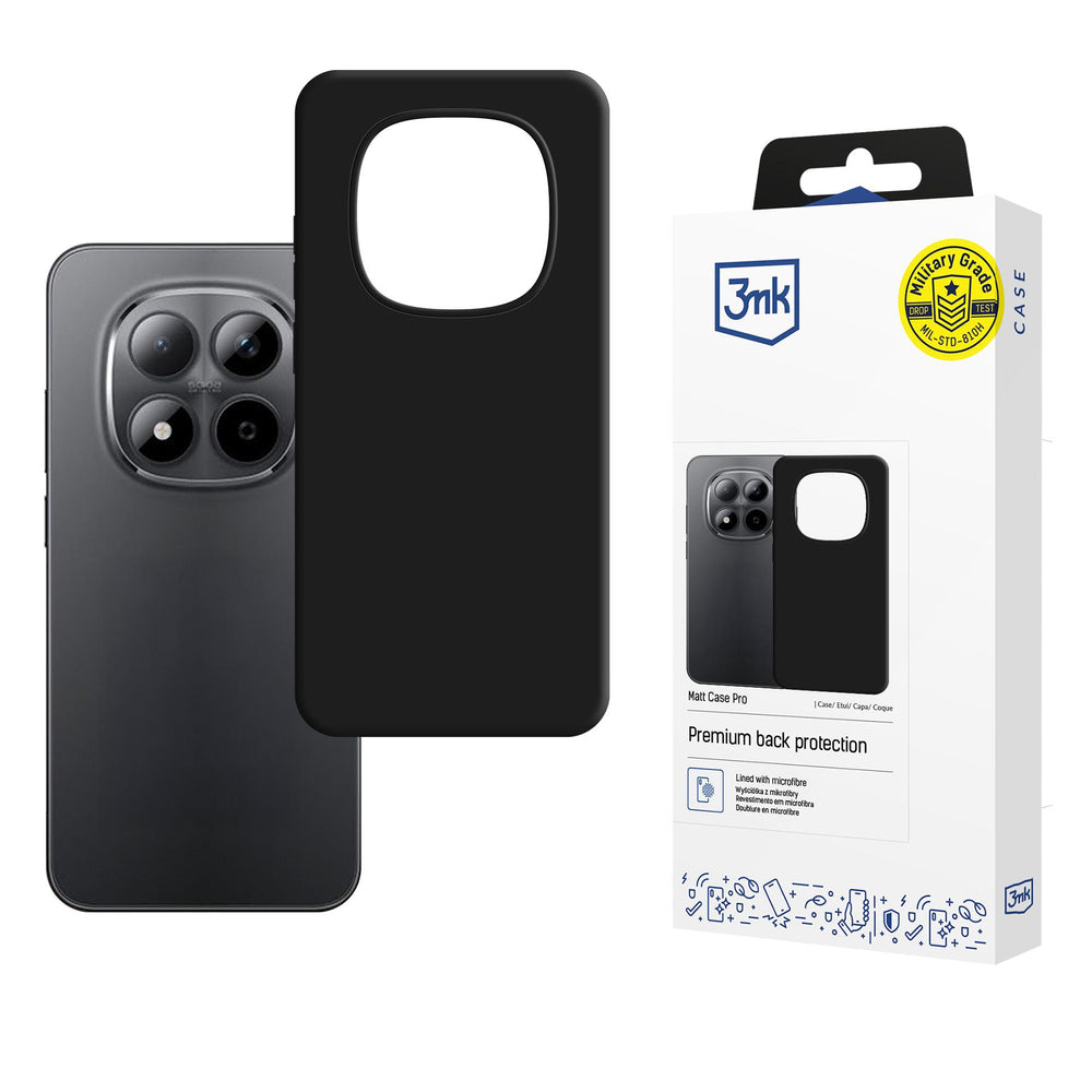 3mk Matt Case Pro for Redmi Note 15 Pro - matte black_0
