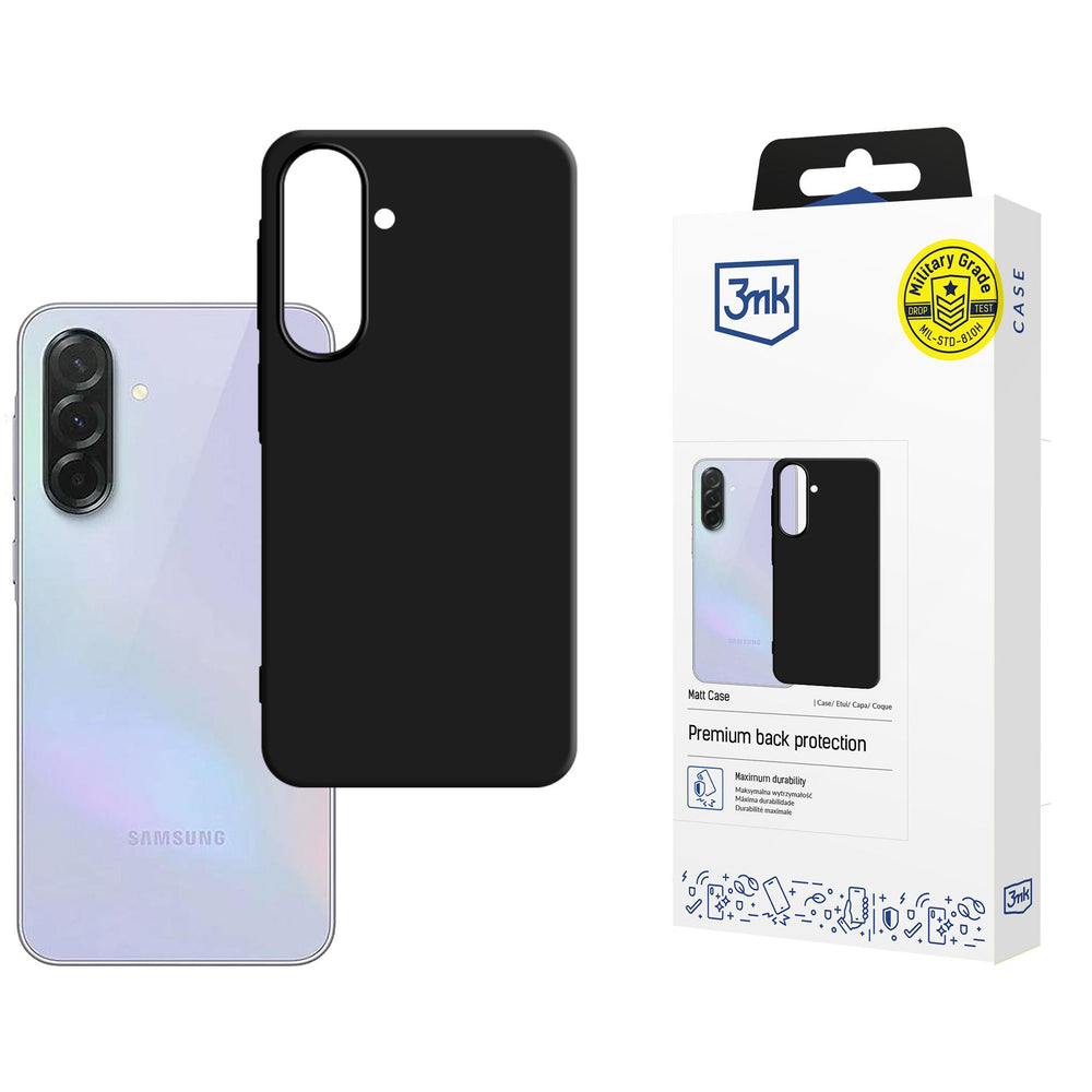 3mk Matt Case for Samsung Galaxy A37 - Matte Black_0