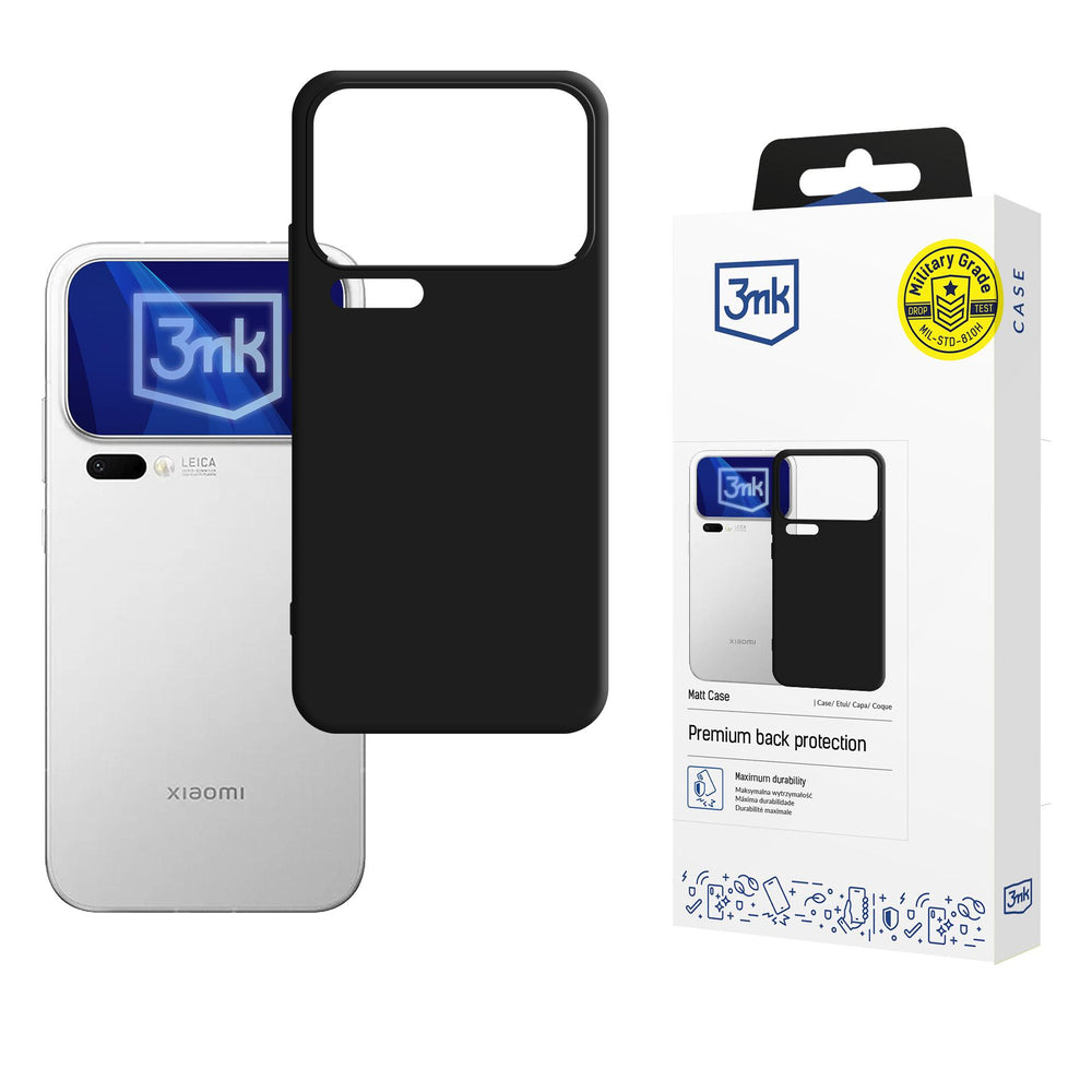 3mk Matt Case for Xiaomi 17 Pro Max - Matte Black_0