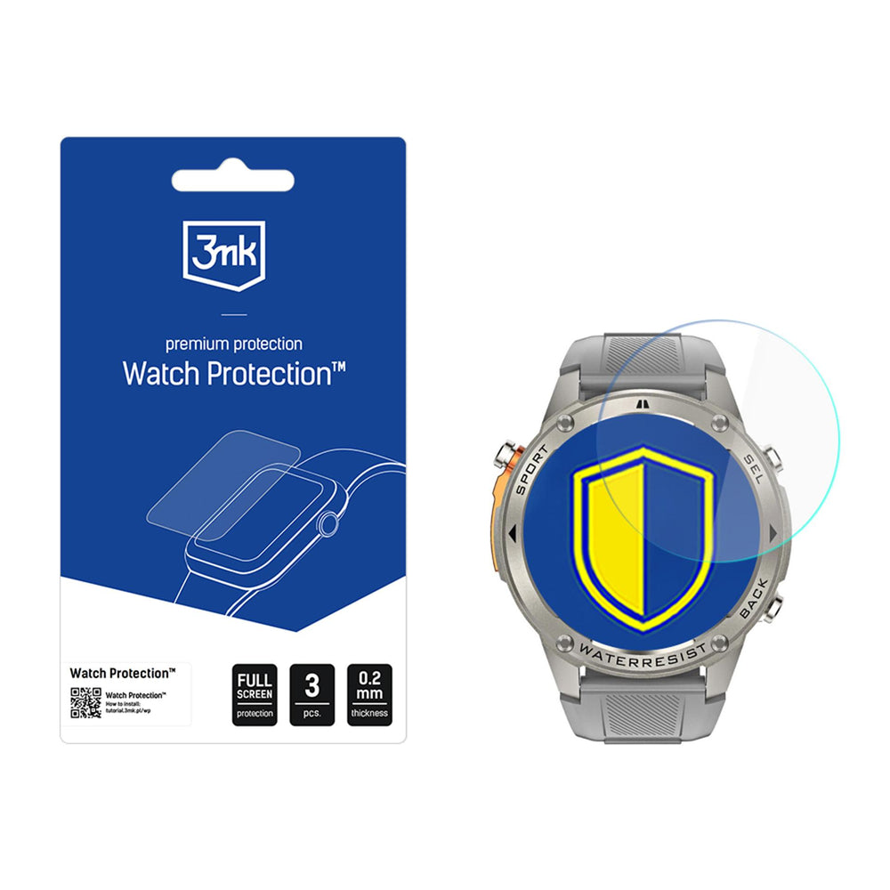 3mk Watch Protection FlexibleGlass Hybrid Glass for Alligator Watch GPS_0