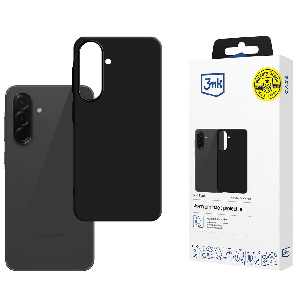 3mk Matt Case for Samsung Galaxy A57 - Matte Black_0
