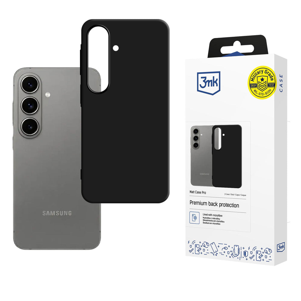 3mk Matt Case Pro for Samsung Galaxy A57 - matte black_0