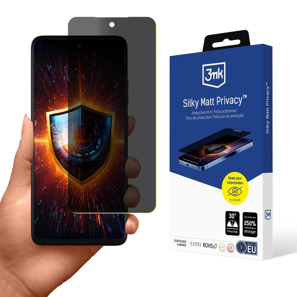 3mk Silky Matt Privacy Screen Protector for Motorola Moto G57 Power_0