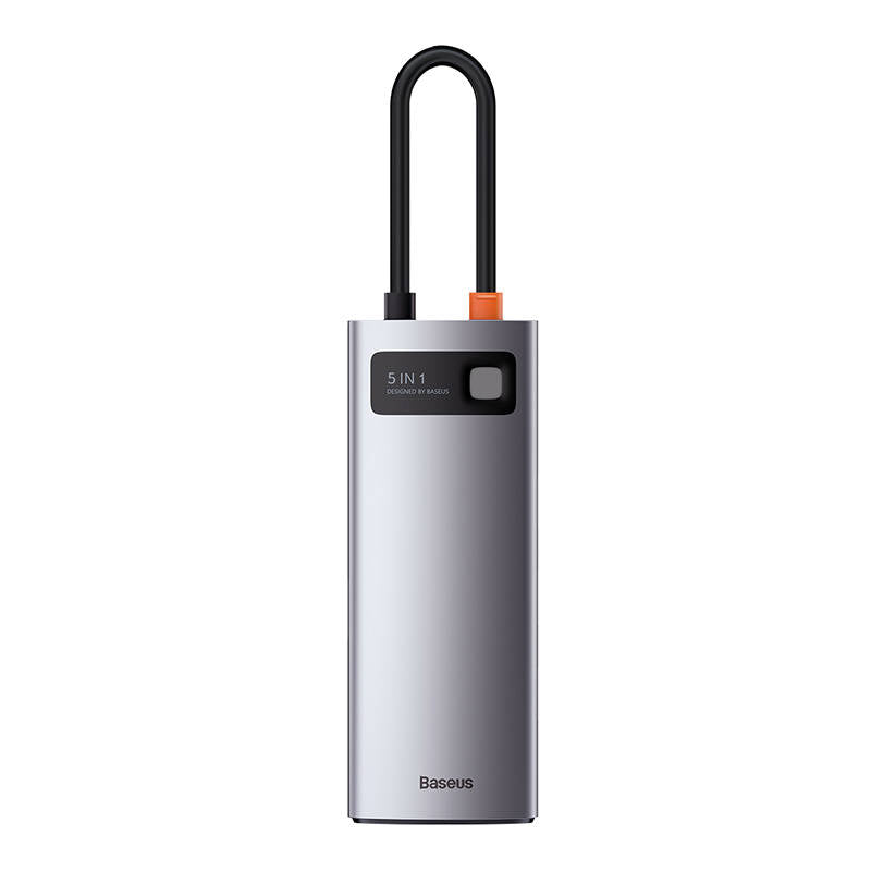Baseus Metal Gleam Series 5-in-1 Multifunctional HUB USB Type C - USB Type C Power Delivery 100 W / HDMI 4K 30 Hz / 3x USB 3.2 Gen 1 (CAHUB-CX0G)_3