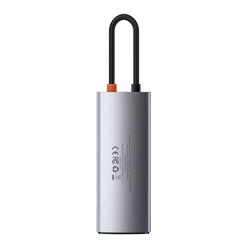 Baseus Metal Gleam Series 5-in-1 Multifunctional HUB USB Type C - USB Type C Power Delivery 100 W / HDMI 4K 30 Hz / 3x USB 3.2 Gen 1 (CAHUB-CX0G)_5