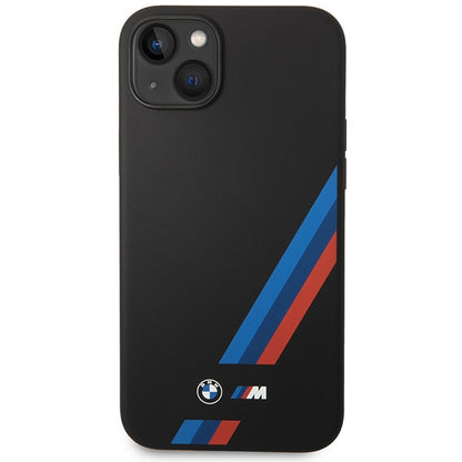Etui BMW Silicone Slanted Sttripes na iPhone 14 Plus / 15 Plus - czarne_2