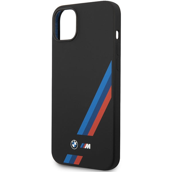 Etui BMW Silicone Slanted Sttripes na iPhone 14 Plus / 15 Plus - czarne_5