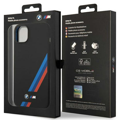 Etui BMW Silicone Slanted Sttripes na iPhone 14 Plus / 15 Plus - czarne_7