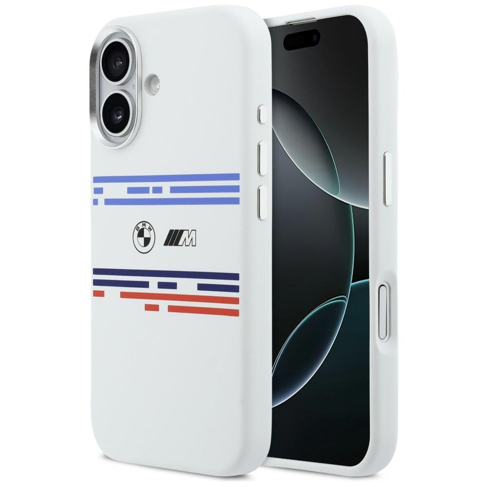 BMW M Silicon Horizontal Line MagSafe Case for iPhone 17 - White_0
