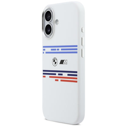 BMW M Silicon Horizontal Line MagSafe Case for iPhone 17 - White_1