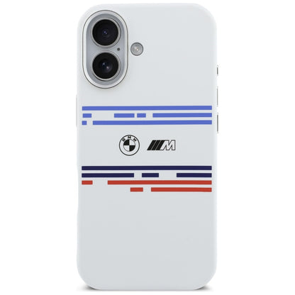 BMW M Silicon Horizontal Line MagSafe Case for iPhone 17 - White_2