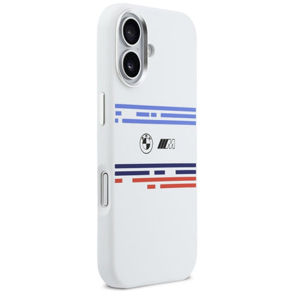 BMW M Silicon Horizontal Line MagSafe Case for iPhone 17 - White_3