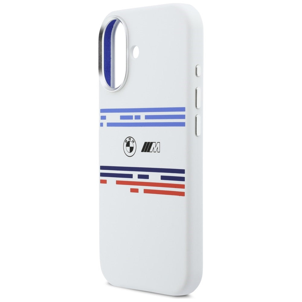 BMW M Silicon Horizontal Line MagSafe Case for iPhone 17 - White_5
