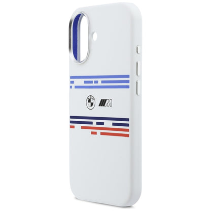 BMW M Silicon Horizontal Line MagSafe Case for iPhone 17 - White_5