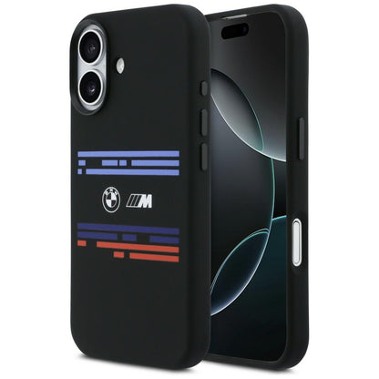 BMW M Silicon Horizontal Line MagSafe Case for iPhone 17 - Black_0