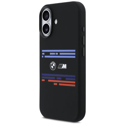 BMW M Silicon Horizontal Line MagSafe Case for iPhone 17 - Black_1