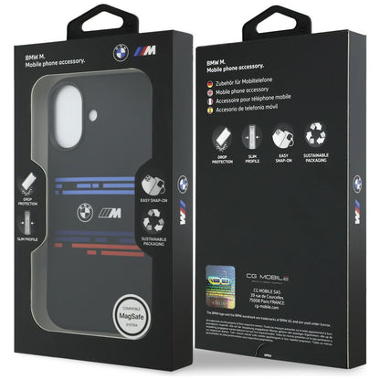 BMW M Silicon Horizontal Line MagSafe Case for iPhone 17 - Black_7