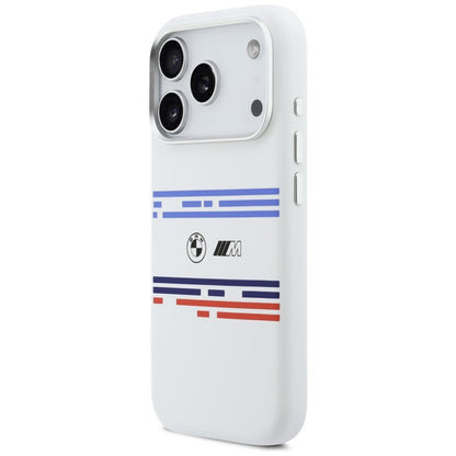 BMW M Silicon Horizontal Line MagSafe Case for iPhone 17 Pro - White_1