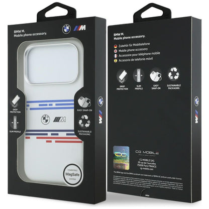 BMW M Silicon Horizontal Line MagSafe Case for iPhone 17 Pro - White_7