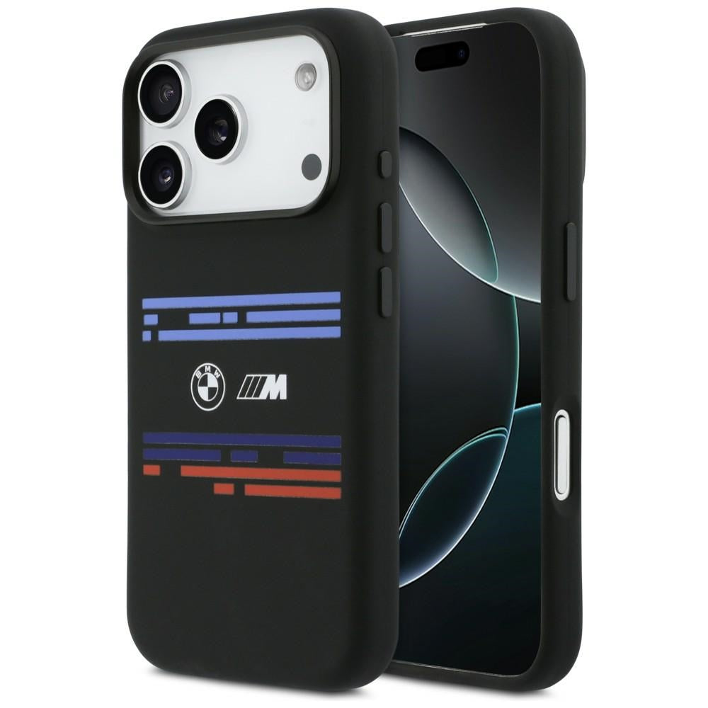 BMW M Silicon Horizontal Line MagSafe Case for iPhone 17 Pro - Black_0