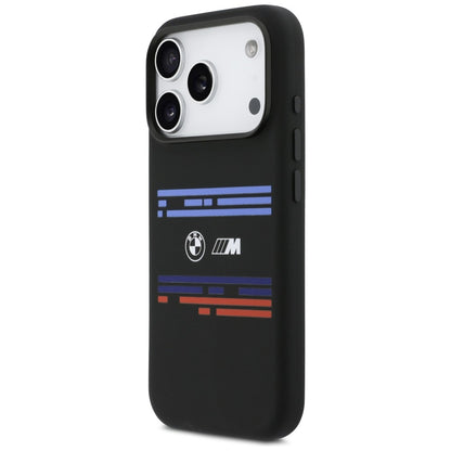 BMW M Silicon Horizontal Line MagSafe Case for iPhone 17 Pro - Black_1
