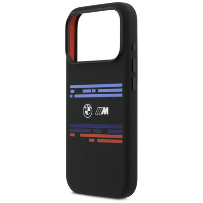 BMW M Silicon Horizontal Line MagSafe Case for iPhone 17 Pro - Black_5