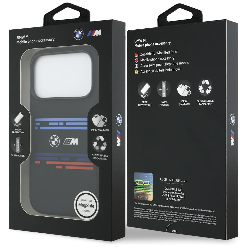 BMW M Silicon Horizontal Line MagSafe Case for iPhone 17 Pro - Black_7