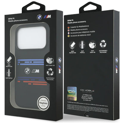 BMW M Silicon Horizontal Line MagSafe Case for iPhone 17 Pro - Black_7