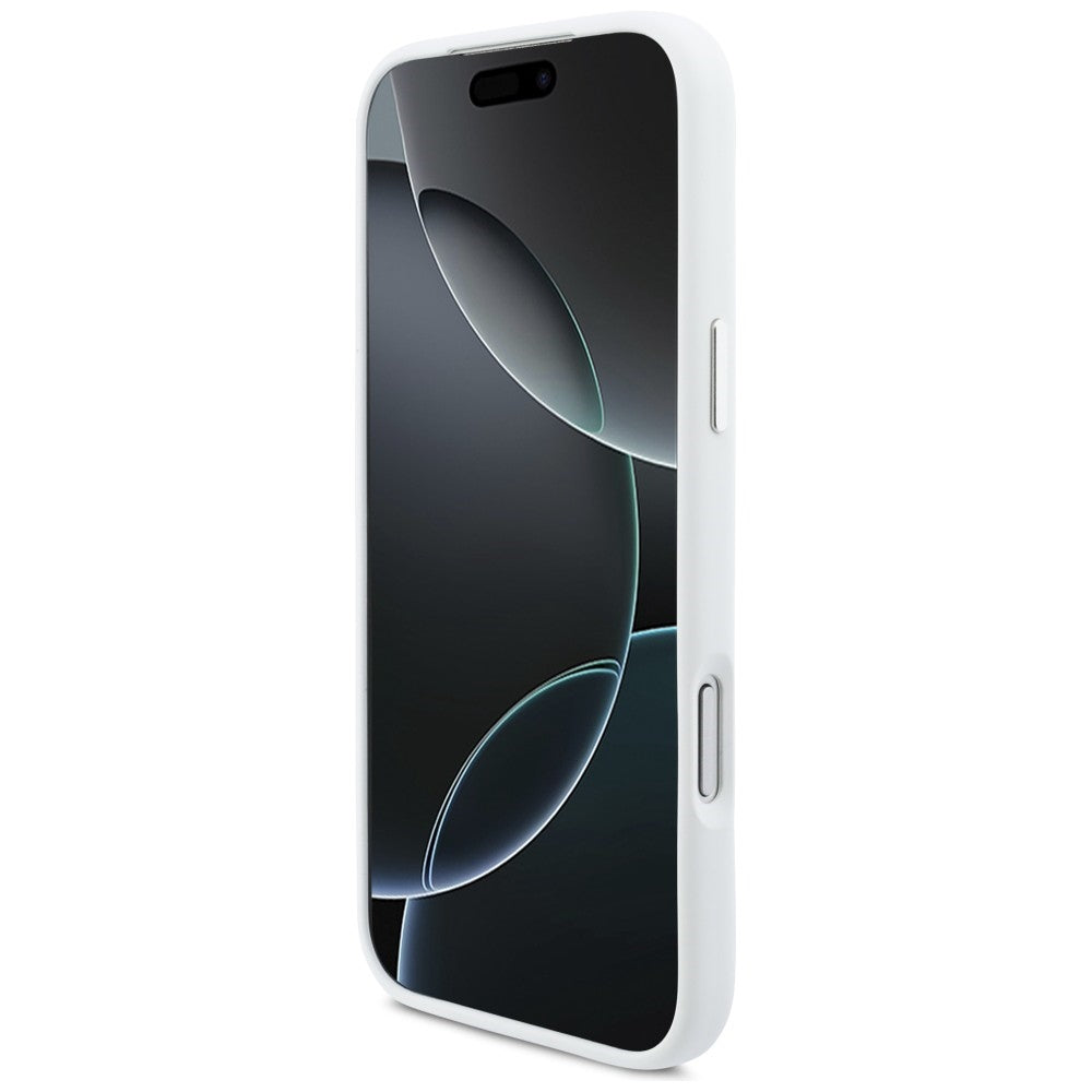 BMW M Silicon Horizontal Line MagSafe Case for iPhone 17 Pro Max - White_4