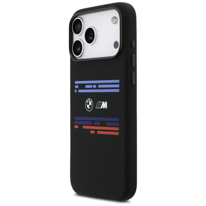 BMW M Silicon Horizontal Line MagSafe Case for iPhone 17 Pro Max - Black_1