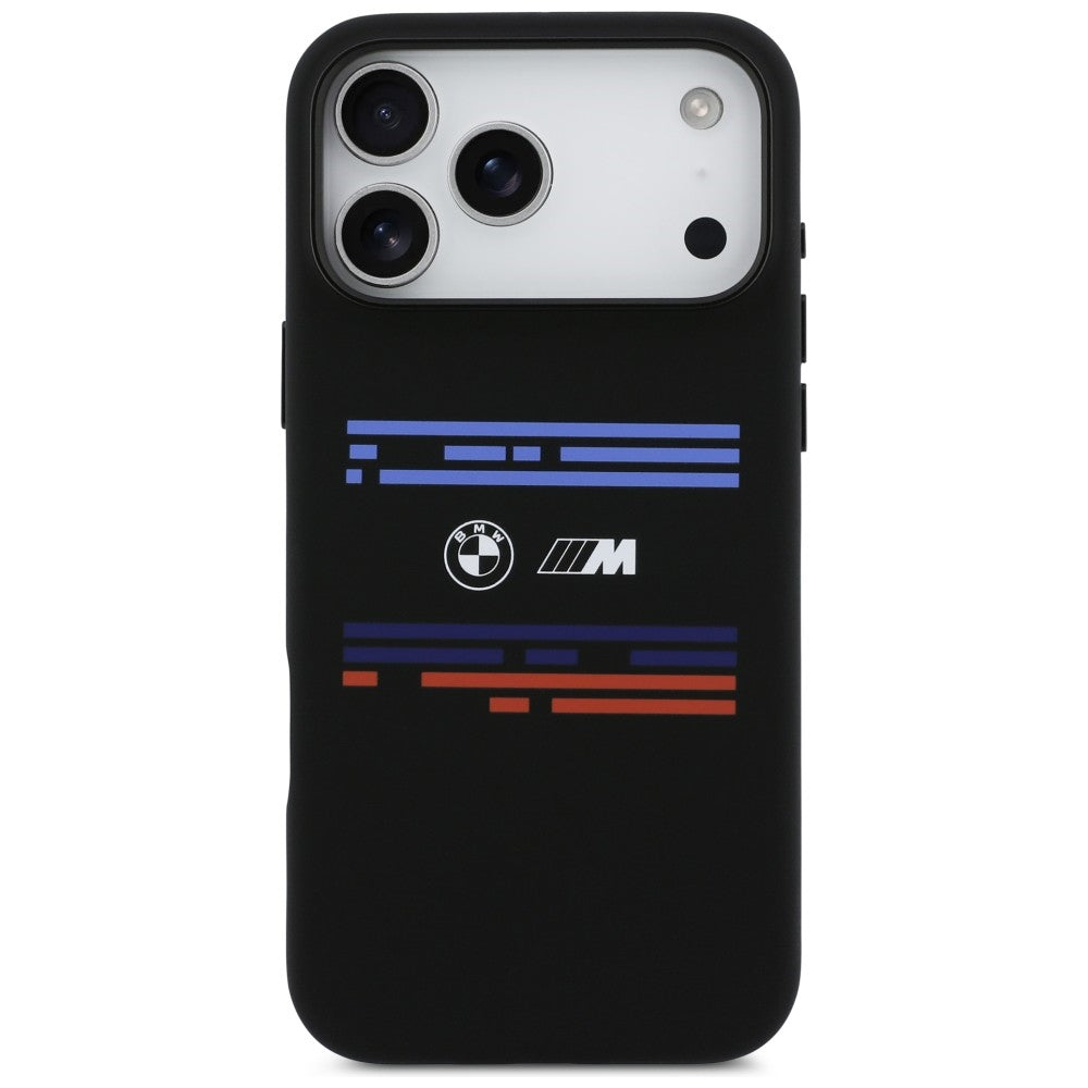 BMW M Silicon Horizontal Line MagSafe Case for iPhone 17 Pro Max - Black_2