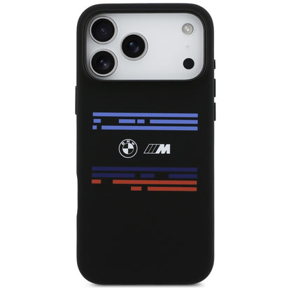 BMW M Silicon Horizontal Line MagSafe Case for iPhone 17 Pro Max - Black_2