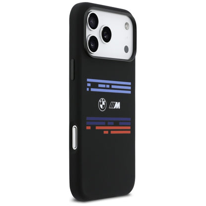 BMW M Silicon Horizontal Line MagSafe Case for iPhone 17 Pro Max - Black_3