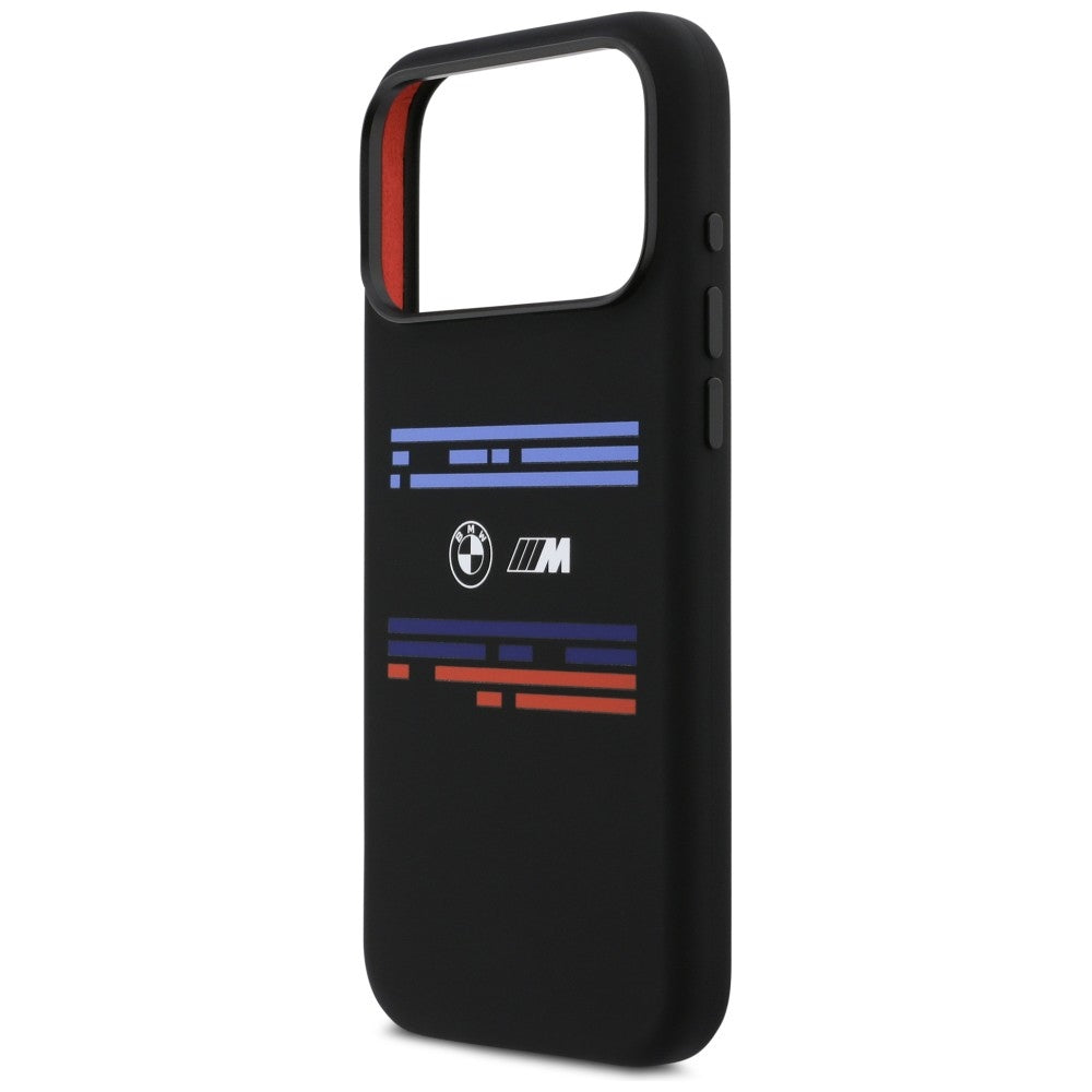 BMW M Silicon Horizontal Line MagSafe Case for iPhone 17 Pro Max - Black_5