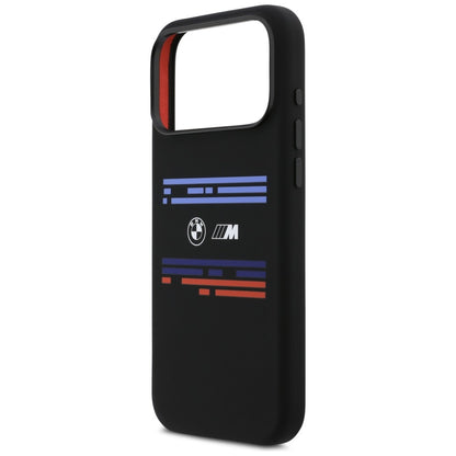 BMW M Silicon Horizontal Line MagSafe Case for iPhone 17 Pro Max - Black_5