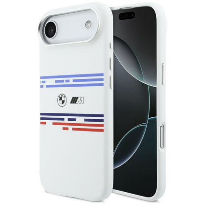 BMW M Silicon Horizontal Line MagSafe Case for iPhone Air - White_0