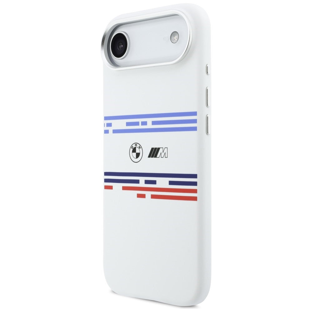 BMW M Silicon Horizontal Line MagSafe Case for iPhone Air - White_1
